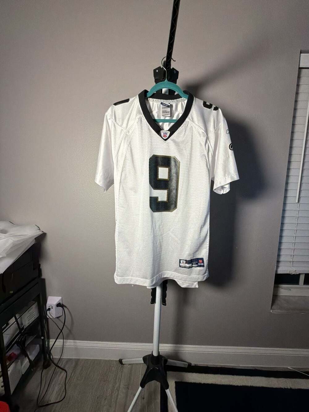 Reebok Drew Brees New Orleans Saints #9 White Jersey XL